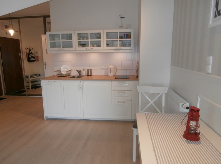 Apartament Przy Plaży 3 aneks kuchenny apartament 3